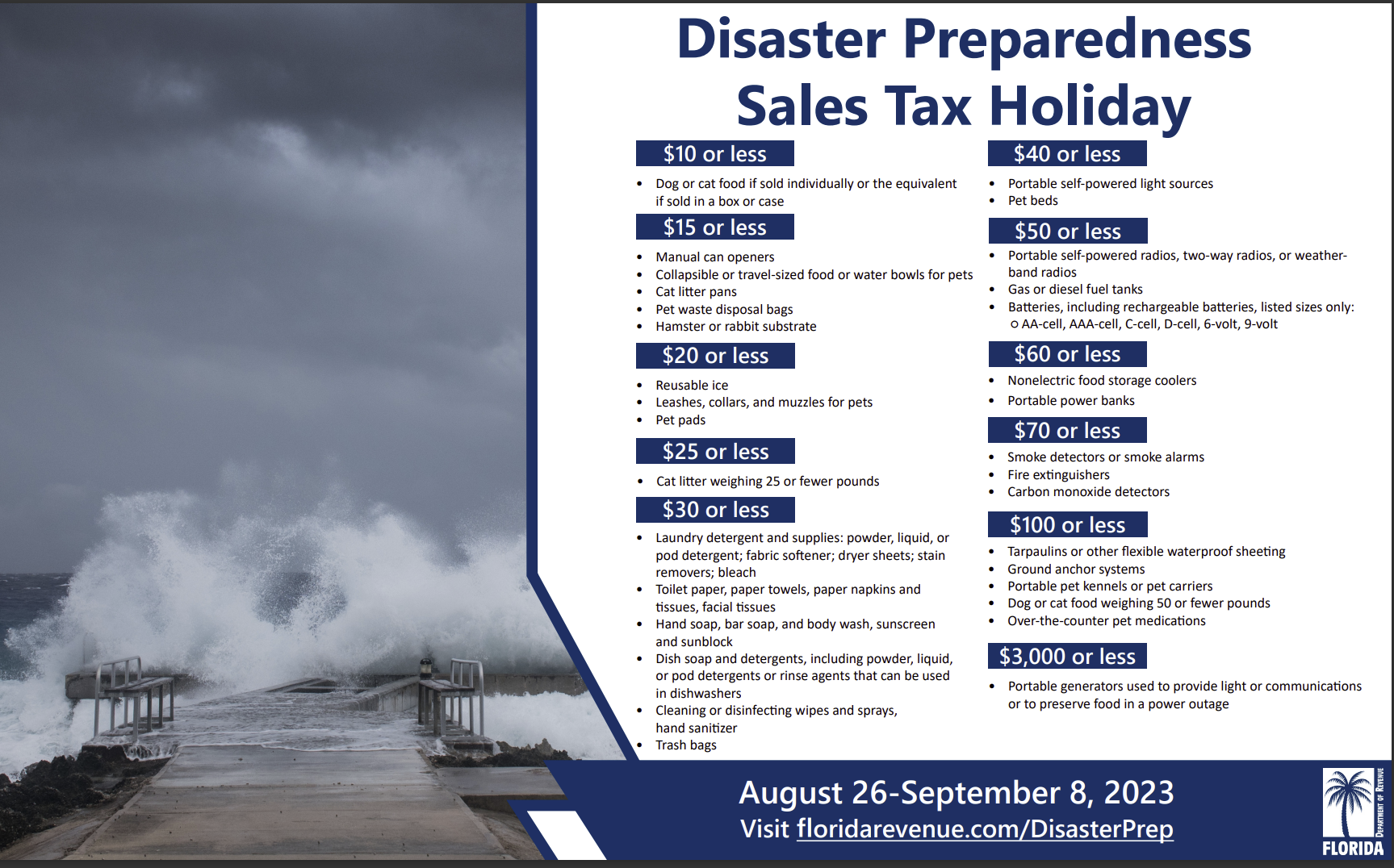 Florida’s 2023 Disaster Preparedness TaxFree Holiday Just in Time for